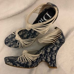 Rare Dior Monogram trotter heels